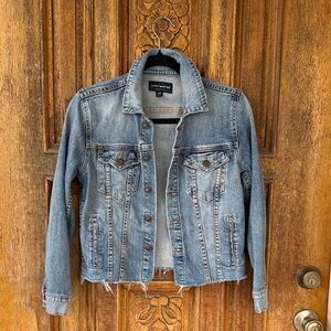 Lucky Brand The Tomboy Trucker Dipped In Happy Since 2021 Jean Denim Jacket